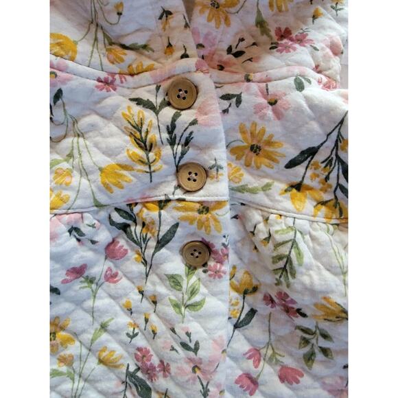 Carter’s Floral Print Quilted Hooded Vest Size 24 Months - Picture 3 of 9